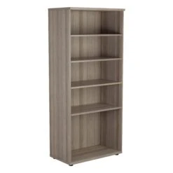 Grey Oak 1800mm High Book Case