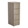 Grey Oak Wooden 4 Drawer Filing Cabinet