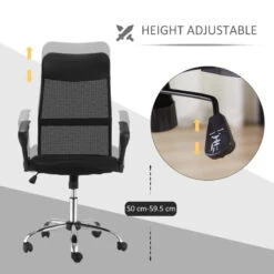 HOMCOM Ergonomic Mesh Office Chair -Office Supermarket Store homcom ergonomic mesh office chair mesh office chairs aosom 841692