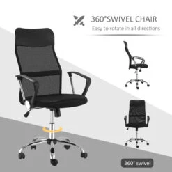 HOMCOM Ergonomic Mesh Office Chair -Office Supermarket Store homcom ergonomic mesh office chair mesh office chairs aosom 872547