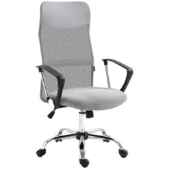 HOMCOM Ergonomic Mesh Office Chair -Office Supermarket Store homcom ergonomic mesh office chair mesh office chairs aosom grey 885066