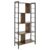 HOMCOM Industrial Bookcase Shelf