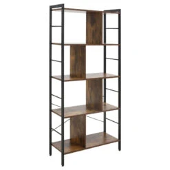 HOMCOM Industrial Bookcase Shelf