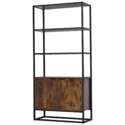 HOMCOM Industrial Bookcase Shelf 29 HOMCOM Industrial Bookcase Shelf -Office Supermarket Store homcom industrial bookcase shelf bookcases aosom 757062