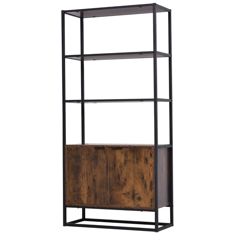 HOMCOM Industrial Bookcase Shelf 15 HOMCOM Industrial Bookcase Shelf - Image 15