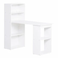 HOMCOM Study Desk & Bookshelf