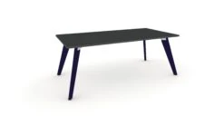 Hub Coloured Leg Meeting Tables 1600mm X 1200mm -Office Supermarket Store hub coloured leg meeting tables 1600mm x 1200mm meeting tables workstories 1600mm x 1200mm anthracite cobalt blue ral5013 650590