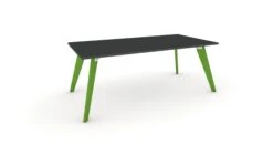 Hub Coloured Leg Meeting Tables 1600mm X 1200mm -Office Supermarket Store hub coloured leg meeting tables 1600mm x 1200mm meeting tables workstories 1600mm x 1200mm anthracite green ral6018 447198