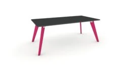 Hub Coloured Leg Meeting Tables 1600mm X 1200mm -Office Supermarket Store hub coloured leg meeting tables 1600mm x 1200mm meeting tables workstories 1600mm x 1200mm anthracite heather violet ral4003 423876