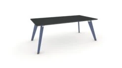 Hub Coloured Leg Meeting Tables 1600mm X 1200mm -Office Supermarket Store hub coloured leg meeting tables 1600mm x 1200mm meeting tables workstories 1600mm x 1200mm anthracite pigeon blue ral5014 654150