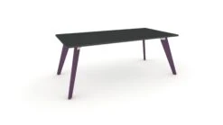 Hub Coloured Leg Meeting Tables 1600mm X 1200mm -Office Supermarket Store hub coloured leg meeting tables 1600mm x 1200mm meeting tables workstories 1600mm x 1200mm anthracite red lilac ral4001 717776