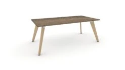 Hub Meeting Tables -Office Supermarket Store hub meeting tables bench desks workstories 1600mm x 1200mm grey nebraska oak 700949