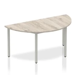 Impulse Semi-Circle Table Box Frame Leg - Maple -Office Supermarket Store impulse semi circle table box frame leg maple shaped tables dynamic office solutions grey oak 1600 501612