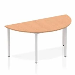 Impulse Semi-Circle Table Box Frame Leg - Beech -Office Supermarket Store impulse semi circle table box frame leg shaped tables dynamic office solutions oak 1600 828805