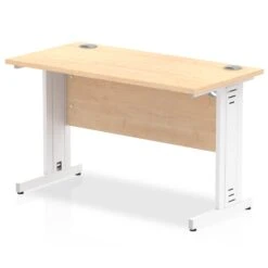 Impulse Slimline Desk Cable Managed Leg - Oak 37 Impulse Slimline Desk Cable Managed Leg - Oak -Office Supermarket Store impulse slimline desk cable managed leg oak desks dynamic office solutions maple white 1200mm x 600mm 106707