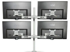 KARDO Quad Screen (up To 27") Pole Mount Monitor Arm -Office Supermarket Store kardo quad pole mounted monitor arm furniture accessory metalicon 784609