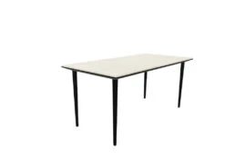 Longo Rectangular Office Desk - Black Frame -Office Supermarket Store longo rectangular office desk black frame workstation actiu acacia 1400mm x 800mm none 967310