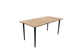 Longo Rectangular Office Desk - Black Frame -Office Supermarket Store longo rectangular office desk black frame workstation actiu chestnut 1600mm x 800mm none 942955