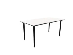 Longo Rectangular Office Desk - Black Frame -Office Supermarket Store longo rectangular office desk black frame workstation actiu white 1400mm x 800mm none 621061
