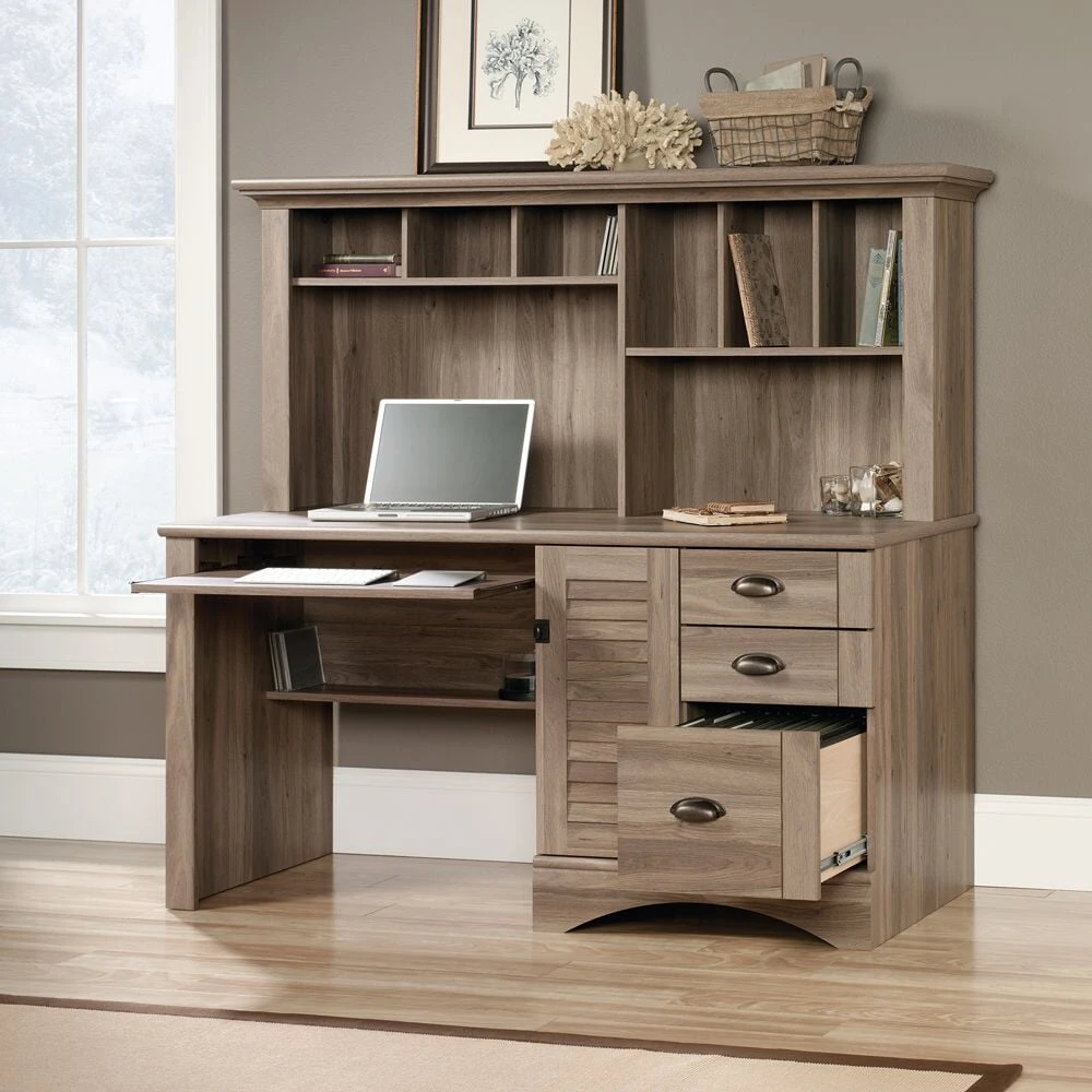 Louvre Home Office Desk & Storage Unit 2 Louvre Home Office Desk & Storage Unit - Image 2