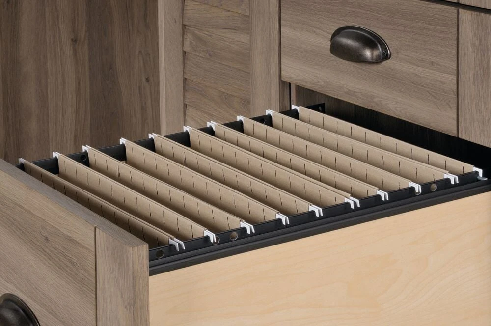 Louvre Home Office Desk & Storage Unit 4 Louvre Home Office Desk & Storage Unit - Image 4