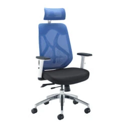 Maldini Mesh Back Office Chair -White Frame -Office Supermarket Store maldini mesh back office chair white frame mesh office chairs tc group blue 422664