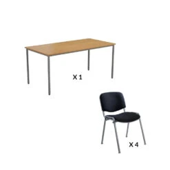 Meeting Table & 4 Chair Bundle