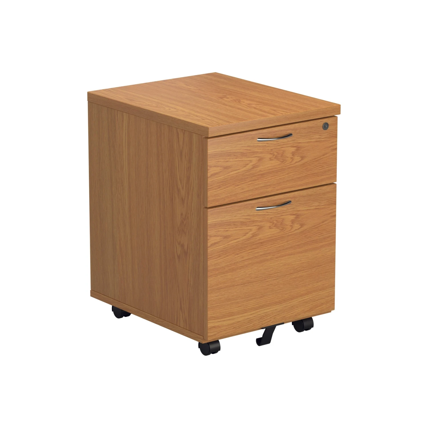 Mobile Under Desk Pedestal - Oak 1 Mobile Under Desk Pedestal - Oak
