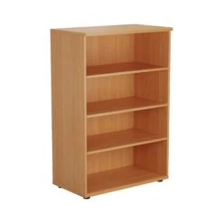 Office Bookcase 1200mm High Book Case - Oak -Office Supermarket Store office bookcase 1200mm high book case oak bookcases tc group beech 775758