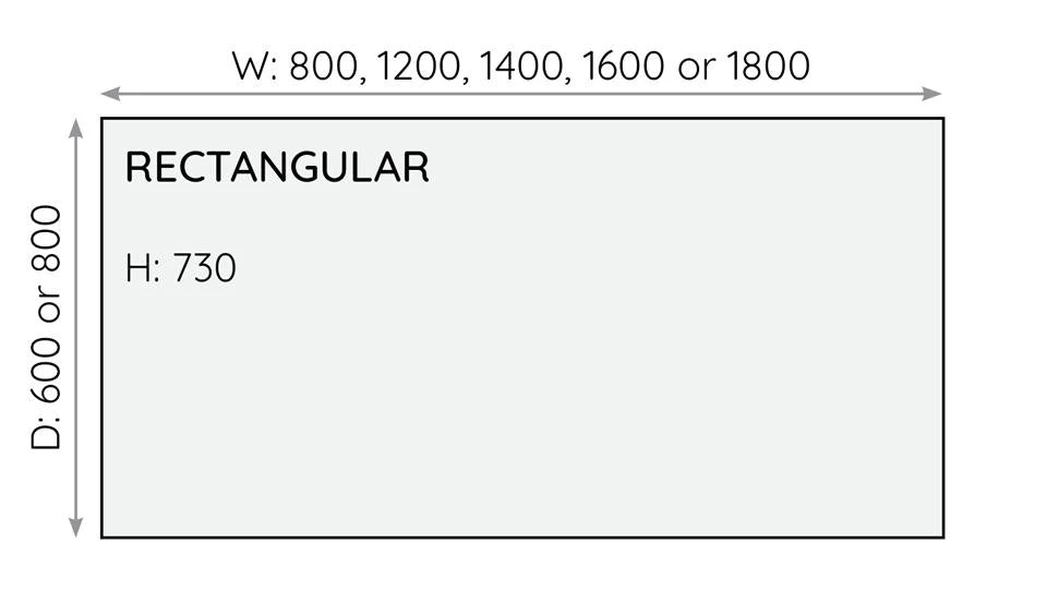 One Cantilever Beech Rectangular Office Desk - 600mm Deep 3 One Cantilever Beech Rectangular Office Desk - 600mm Deep - Image 3