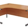 One Cantilever Crescent Office Desk Beech - 1600mm X 1200mm
