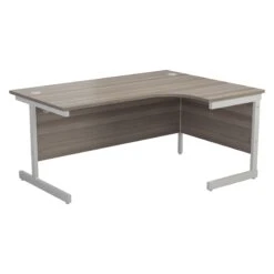 One Cantilever Crescent Office Desk Grey Oak - 1600mm X 1200mm 7 One Cantilever Crescent Office Desk Grey Oak - 1600mm X 1200mm -Office Supermarket Store one cantilever crescent office desk grey oak 1600mm x 1200mm corner office desks tc group grey oak white right hand 396951