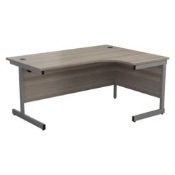 One Cantilever Crescent Office Desk Grey Oak - 1800mm X 1200mm 5 One Cantilever Crescent Office Desk Grey Oak - 1800mm X 1200mm -Office Supermarket Store one cantilever crescent office desk grey oak 1800mm x 1200mm corner office desks tc group 248437