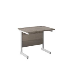 One Cantilever Rectangular Office Desks - 600mm Deep -Office Supermarket Store one cantilever rectangular office desks 600mm deep rectangular office desks tc group grey oak white 800mm x 600mm 909724