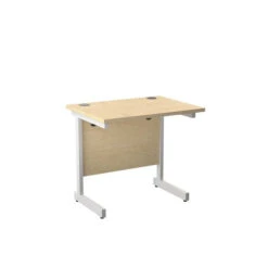 One Cantilever Rectangular Office Desks - 600mm Deep -Office Supermarket Store one cantilever rectangular office desks 600mm deep rectangular office desks tc group maple white 800mm x 600mm 696230