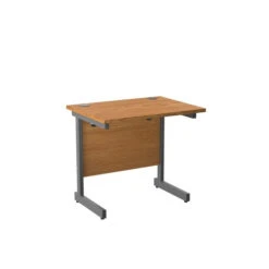 One Cantilever Rectangular Office Desks - 600mm Deep -Office Supermarket Store one cantilever rectangular office desks 600mm deep rectangular office desks tc group oak silver 800mm x 600mm 886322