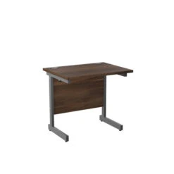 One Cantilever Rectangular Office Desks - 600mm Deep -Office Supermarket Store one cantilever rectangular office desks 600mm deep rectangular office desks tc group walnut silver 800mm x 600mm 151114