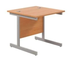 One Cantilever Rectangular Office Desks - 800mm Deep