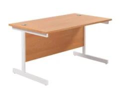 One Cantilever Rectangular Office Desks - 800mm Deep 31 One Cantilever Rectangular Office Desks - 800mm Deep -Office Supermarket Store one cantilever rectangular office desks 800mm deep desks tc group beech white 1200mm x 800mm 959227