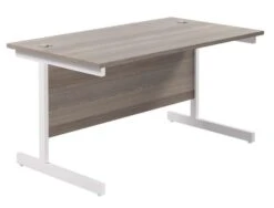 One Cantilever Rectangular Office Desks - 800mm Deep 35 One Cantilever Rectangular Office Desks - 800mm Deep -Office Supermarket Store one cantilever rectangular office desks 800mm deep desks tc group grey oak white 1200mm x 800mm 127445