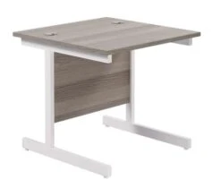 One Cantilever Rectangular Office Desks - 800mm Deep 27 One Cantilever Rectangular Office Desks - 800mm Deep -Office Supermarket Store one cantilever rectangular office desks 800mm deep desks tc group grey oak white 800mm x 800mm 849796