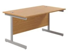 One Cantilever Rectangular Office Desks - 800mm Deep 36 One Cantilever Rectangular Office Desks - 800mm Deep -Office Supermarket Store one cantilever rectangular office desks 800mm deep desks tc group oak silver 1200mm x 800mm 839948