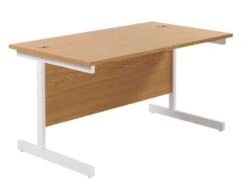 One Cantilever Rectangular Office Desks - 800mm Deep 37 One Cantilever Rectangular Office Desks - 800mm Deep -Office Supermarket Store one cantilever rectangular office desks 800mm deep desks tc group oak white 1200mm x 800mm 939826