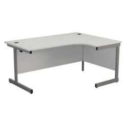 One Cantilever White Crescent Office Desk - 1800mm X 1200mm 6 One Cantilever White Crescent Office Desk - 1800mm X 1200mm -Office Supermarket Store one cantilever white crescent office desk 1800mm x 1200mm corner office desks tc group white silver right hand 641921