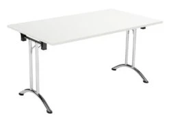 One Union Rectangular Folding Table -Office Supermarket Store one union rectangular folding table meeting tables tc group white chrome 1200mm x 800mm 981136