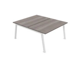 Partage Back To Back Bench Desks 1600mm Deep -Office Supermarket Store partage back to back bench desks 1600mm deep desks office supermarket white cedar 1200mm x 1600mm 222557