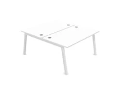 Partage Back To Back Bench Desks 1600mm Deep -Office Supermarket Store partage back to back bench desks 1600mm deep desks office supermarket white white 1200mm x 1600mm 337417