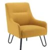 Pearl Reception Chair - Mustard