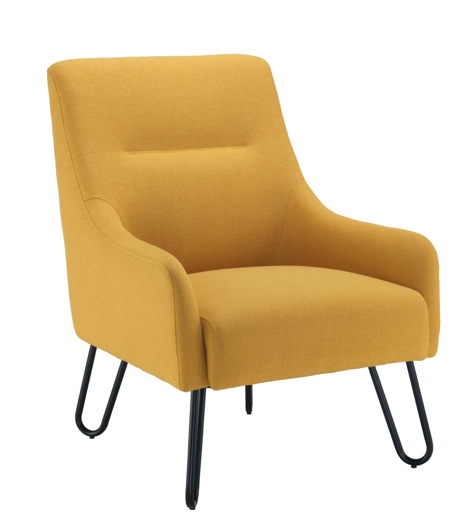 Pearl Reception Chair - Mustard 1 Pearl Reception Chair - Mustard