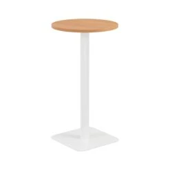 Pedestal Base High Table 600mm Diameter - Oak/Black 14 Pedestal Base High Table 600mm Diameter - Oak/Black -Office Supermarket Store pedestal base high table 600mm diameter oakblack workstations tc group beech white 232661